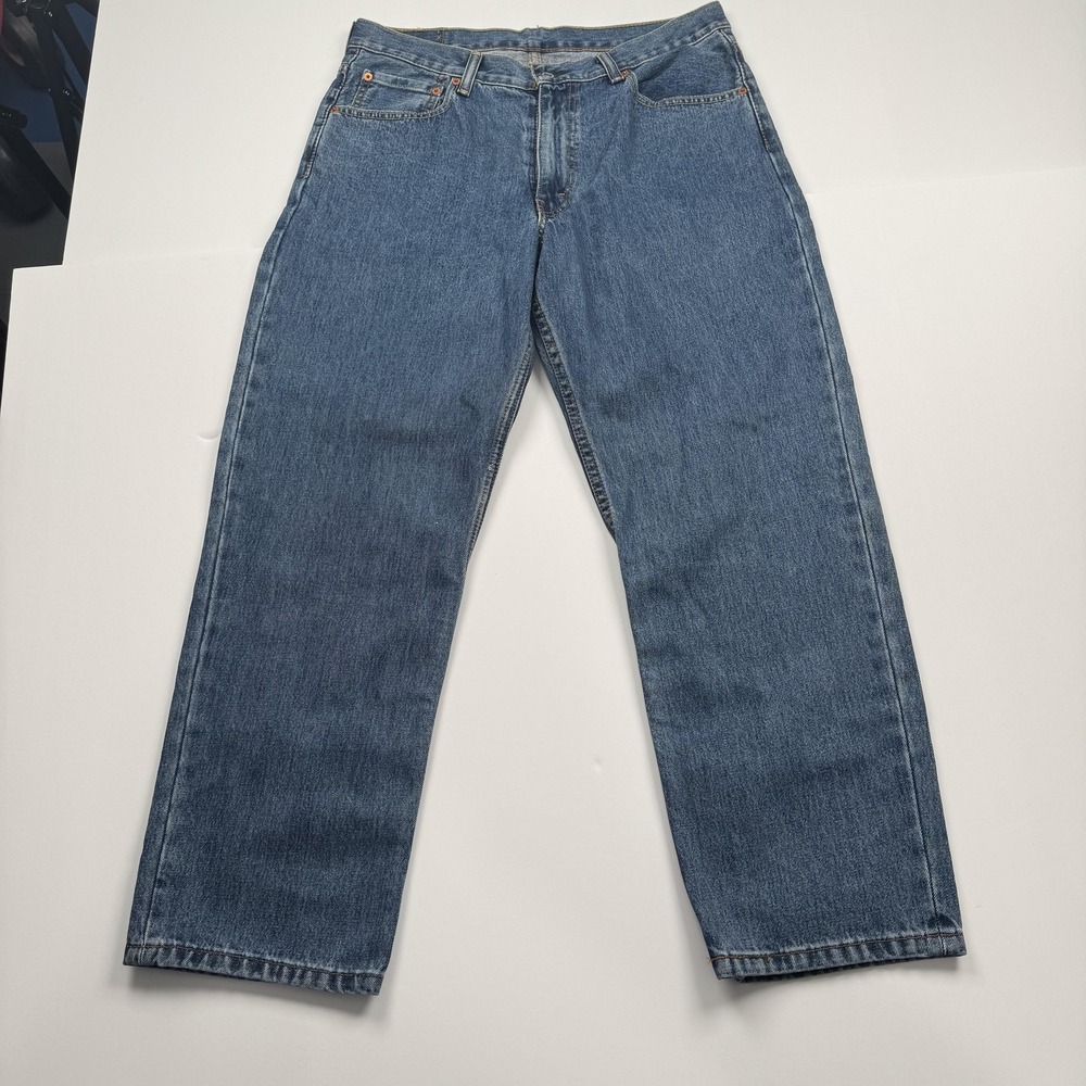 Levis 550 Jeans Mens 36x29 (33x28) Blue Relaxed Fit Tapered Leg Denim Pants
